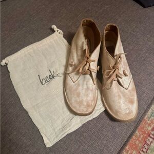 Beek Warbler Deconstructed Genuine Shearling Chukka Bootie